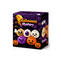 Boîte mystère de jouets sensoriels anti-stress Halloween Ghost Dumpling Squishy en forme de boulette vapeur, cadeaux de fête avec certification CPSC CPC