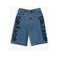 Shorts en jean pour hommes, fabrication sur mesure, logo imprimé, longueur genou, shorts en jean décontractés d'été, coton, chino, cargo