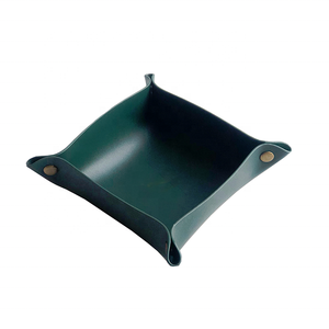 Youyue Premium Dual Side Pu Leather <strong>Storage</strong> <strong>Tray</strong> Faux Leather Desk Organizer Coin/Key <strong>Tray</strong> - Product Image 5