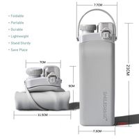 Plegable de silicona portátil a prueba de fugas deportes al aire libre botella de agua para acampar beber botella de agua plegable