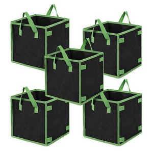 DaringFish - Macetas Plegables <span class=keywords><strong>de</strong></span> Fibra Vegetal Reutilizables para Interiores y Exteriores, 2600 ml, Bolsas <span class=keywords><strong>de</strong></span> Cultivo Cuadradas con Asas <span class=keywords><strong>de</strong></span> Tela No Tejida - Product Image 1