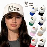 Topi Baseball 5 Panel Katun Custom LOGO Bordir Logo Snapback Digital Vintage Sport