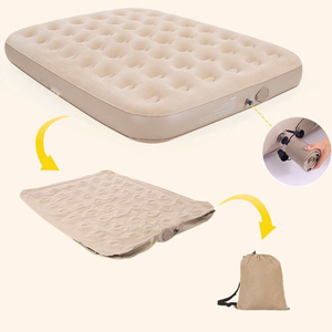 Matelas de camping Brevax BY-CQD055, lit gonflable avec pompe intégrée, design moderne, équipement de couchage en plein air - Product Image 4