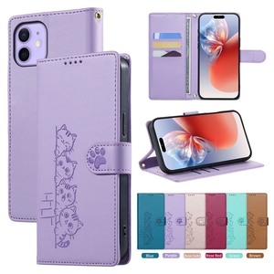 Funda de Cuero con Diseño de Gato para <span class=keywords><strong>Samsung</strong></span> Galaxy S26 Edge Plus S25 Ultra S24 <span class=keywords><strong>FE</strong></span> S23 S22 <span class=keywords><strong>S21</strong></span> S20 S10 S10E S9 S8 Plus, con Soporte - Product Image 6