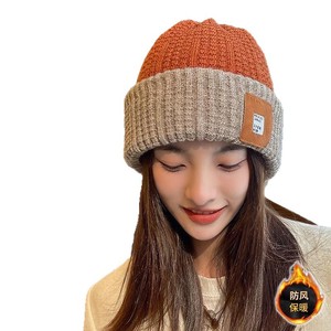 Autumn <b>Winter</b> Knit Hat Double Sided Warm Windproof Ski <b>Cap</b> <b>For</b> <b>Men</b> Women Large Head Circumference Loose Fit Stack Hat - Product Image 5