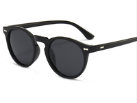 Lunettes de soleil d'extérieur unisexes de haute qualité avec protection Uv400 à la mode Lunettes de soleil rondes vintage polarisées avec logo personnalisé