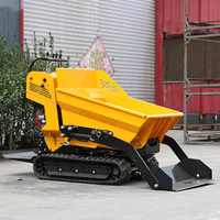 Kostenloser Versand 500kg Diesel-Mini-Raupendumper mit Hydraulikpumpe und Kippfunktion für Bau- und Landwirtschaftseinsatz