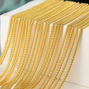 Little <b>Bee</b> Jewelry YC2 Factory Price Brass 18K Gold Plated Chain Necklace for Women Jewelry Making with Bag - Product Image 2