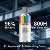 SANVO Spray de Galvanisation à Froid Riche en Zinc 96% Résistance au Spray Salin 800H Apprêt Riche en Zinc Peinture Antirouille pour Réparation d'Acier