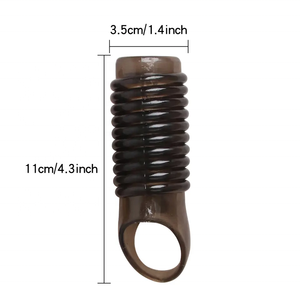 Venta caliente silicona pene manga pene anillo condón adultos juguetes sexuales para hombre - Product Image 6