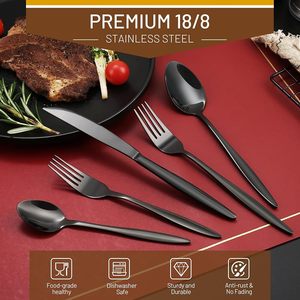 Ensemble de couverts en métal de qualité supérieure, inoxydable et résistant à la chaleur, idéal pour les événements sociaux et les repas paisibles en cuisine, offrant une utilisation régulière - Product Image 4