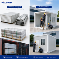 Maison préfabriquée modulaire en panneaux sandwich en acier contemporains, à assembler soi-même, durée de vie de 15 à 25 ans, pour chantier de construction