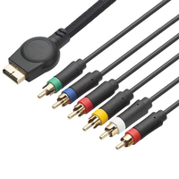 Câble multi-sorties AV pour manette PS2, cordon vidéo composant HD pour console PS3, câble RCA composant pour console PS1