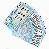 Tickets de loterie personnalisés, billets de jeu à gratter, cartes en papier à gratter, personnalisation de billets de loterie à gratter