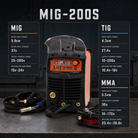 Machine à souder à l'arc Sanyu MIG-200S 3-en-1 MIG TIG MMA, soudeuse portable 110V/220V 200A