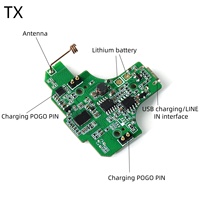 Solution d'écouteurs sans fil bimodes TLSR avec surveillance, module audio 2,4 GHz un-vers-plusieurs, OEM ODM pour le streaming en direct
