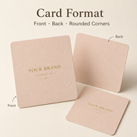 Cartes de présentation d'ongles personnalisées, cartes en carton épais avec feuille d'or gaufrée pour l'emballage de vente au détail de faux ongles faits main