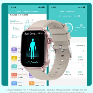 Montre connectée ECG HRV Surveillance <span class=keywords><strong>de</strong></span> la fréquence cardiaque Montre intelligente TFT IP68 Étanche Fonction d'appel Bluetooth Montres connectées pour poignet Et570 - Product Image 2