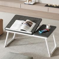 Table d'appoint pliable et réglable DGG en bois pour ordinateur portable, avec plateau relevable, idéale pour le lit, la maison et le bureau portable