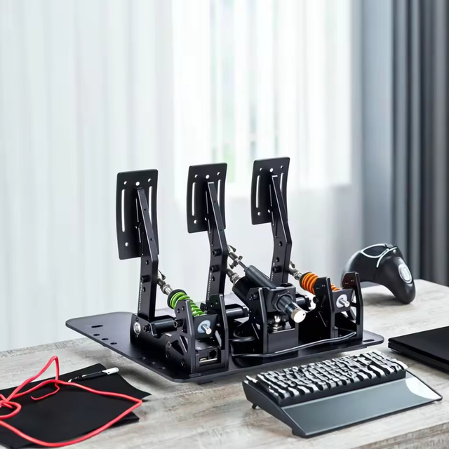 CAMMUS LC100 High Quality PC Platform Racing Pedals Customizable Game Wheel Steering for Pedal Car Simulator Racing Pedals