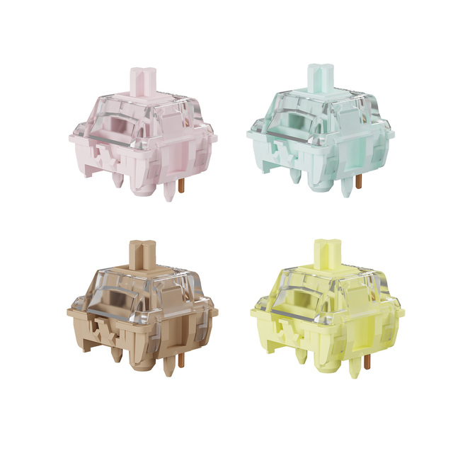 GATERON Fruit Jelly Mechanical Switch Series Pre-lubed 5-Pin SMD RGB Gaming DIY Customized Mechanical Keyboard Switch