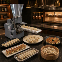 Machine semi-automatique de fabrication de raviolis japonais, gyozas, empanadas, momos et pot stickers pour restaurants, 110V/220V, idéale pour les tables de restaurant aux États-Unis