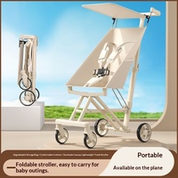 Poussette bébé en métal, nouveau style, légère, pliable, à quatre roues, pour enfants de 6 mois à 3 ans, vente en gros