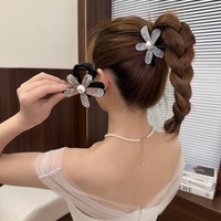 Style français tournesol requin épingle à cheveux pince mignon métal PC élégant alliage cheveux griffes strass quotidien décoratif accessoire filles