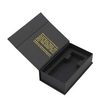 Boîte-cadeau de livre en carton magnétique de conception personnalisée en usine professionnelle avec doublure en éponge insert en mousse gaufrage mat