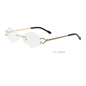 3113 Nuevas Gafas Ópticas de Metal sin Montura, Modernas y de Lujo, Gafas Opticas 2026 - Product Image 1
