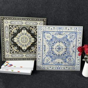 Flor decorativa de estilo europeo 600*600mm rompecabezas cuadrado superficie mate azulejos de alfombra para suelo de iglesia y vestíbulo - Product Image 3