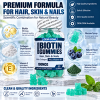 Gummies de beauté personnalisées à la biotine, au collagène et à la vitamine E pour adolescents – Soutien immunitaire – OEM/ODM, marque privée