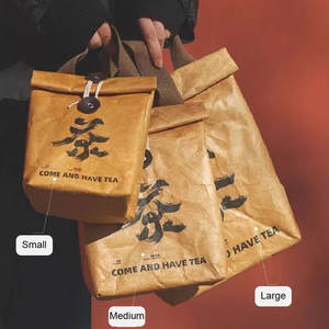 Sac isotherme pour le déjeuner avec logo personnalisé Style tendance Dupont isolé, réutilisable, recyclable et lavable - Product Image 2