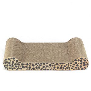 Cat Scratcher <b>Sofa</b> Lounge Leopard Print Corrugated Cardboard <b>Pet</b> Furniture For Cats - Product Image 2
