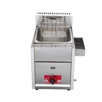 Friteuse à gaz multifonctionnelle KFC pour poulet, en acier inoxydable, pour usage en restaurant, équipement de cuisine de table/comptoir