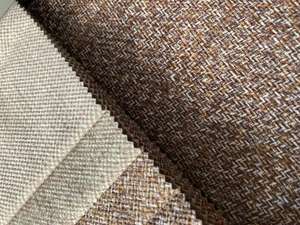 Tissu en velours imprimé aspect lin LIXIANG en polyester pour canapé, design personnalisé, floral - Product Image 5