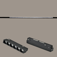 Luminaires LED magnétiques blancs modernes sur rail DC48V, longueur réglable, pour maison intelligente, intensité variable, garantie 5 ans