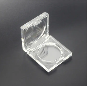 Caja de sombra de ojos transparente cuadrada de lujo, estuche de cosméticos en <span class=keywords><strong>polvo</strong></span> <span class=keywords><strong>compacto</strong></span> transparente de alta calidad, Pan de aluminio, herramienta de maquillaje de etiqueta privada - Product Image 6