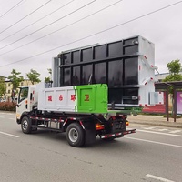 Camion benne à bras déchargeur de déchets Dayun 4x2 à transmission manuelle, moteur diesel, capacité 5 m³, avec système de levage à crochet, en promotion