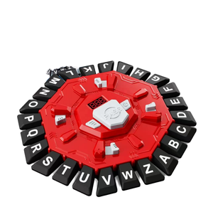 Jeu de société de puzzle de mots à rythme rapide avec alphabet de 24 lettres et écran LCD pour une réflexion rapide, soirée en famille, fabriqué en plastique durable - Product Image 1