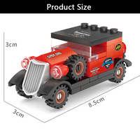 6099B-7 mobil klasik untuk mobil truk kecil spartikel 71 buah Model blok MOC rakitan Set mainan blok bangunan edukasi grosir