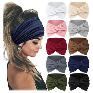 <span class=keywords><strong>Bandeau</strong></span> de <span class=keywords><strong>sport</strong></span> large élastique pour femme, style bohème européen et américain, pour yoga et course à pied - Product Image 2
