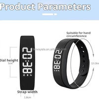 Réveil vibrant pour les gros dormeurs, réveil au poignet, bracelet silencieux pour se réveiller et bracelet intelligent