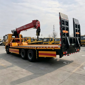 Camion de dépannage à plateau plat Shacman 6x4 avec grue Sany Palfinger, camion de sauvetage routier 320HP avec <span class=keywords><strong>rampe</strong></span> hydraulique - Product Image 4