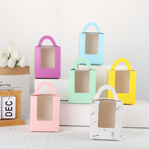 Duy nhất cupcake Pastry hãng số lượng lớn trắng cá nhân cupcake container chủ sở hữu Hộp bao bì với xử lý - Product Image 1