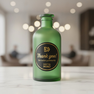 Benutzerdefiniertes Logo Holographische Vinyl-Klebeetiketten-Rolle für Produkt-Branding Verpackung Personalisierte Aufkleber Schwarz Goldfolie - Product Image 5
