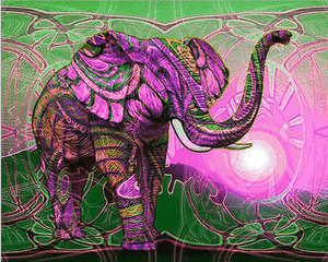 Kits de peinture au diamant Peinture d'éléphant 5d Diy Diamond Embroidery Full Drill Paint by Diamonds Wall Art - Product Image 6