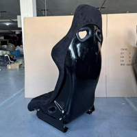Siège de voiture universel LK surdimensionné en suède, style racing, avec rail coulissant, kit L