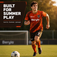 Tenue de football personnalisée flamboyante rouge-orange, unisexe, sublimation, séchage rapide, respirante, pour équipes, vente en gros, fabricant OEM, usine
