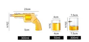 Set Personalizzato di <span class=keywords><strong>Bicchieri</strong></span> <span class=keywords><strong>da</strong></span> Whisky a Forma di Pistola 300ml con Decanter e 2 <span class=keywords><strong>Bicchieri</strong></span> in Confezione Regalo - Product Image 2